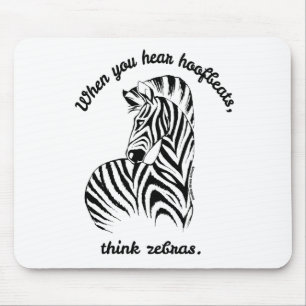 Mousepad Pense em Zebras