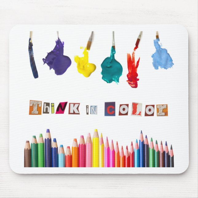 Mousepad pense na cor (Frente)