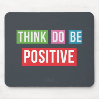 Mousepad Pense que o positivo faz o positivo seja citações