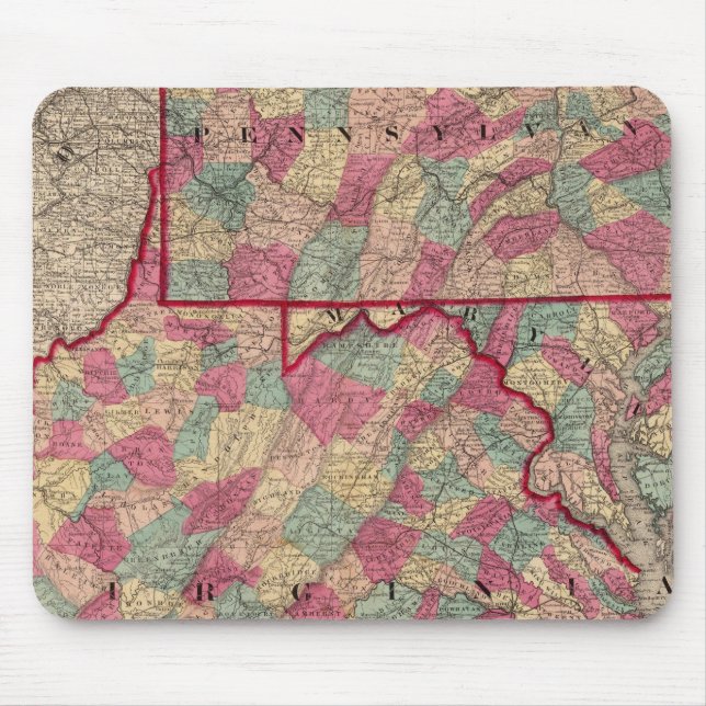 Mousepad Pensilvânia e Virgínia (Frente)