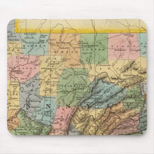 Mousepad Pensilvânia, Nova Jersey 2 (Frente)