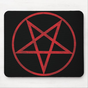 Mousepad Pentagram vermelho