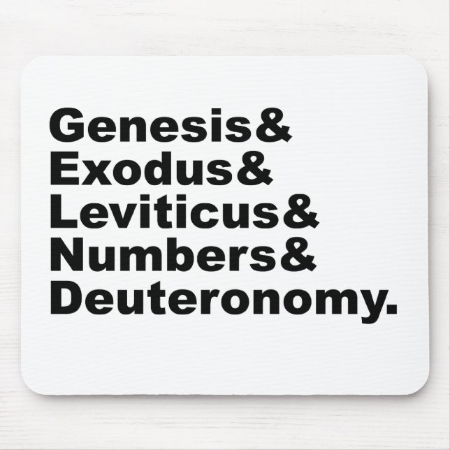 Mousepad Pentateuco | Gênesis Êxodo Levítico Números... (Frente)