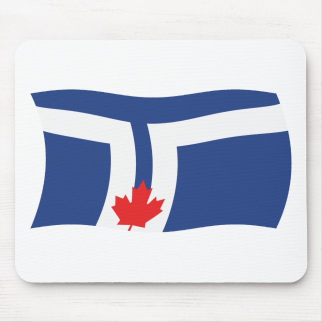 Mousepad Penteado Bandeira de Toronto (Frente)