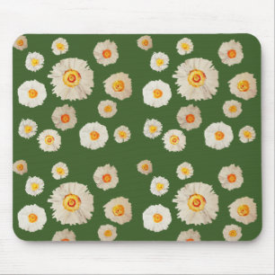 Mousepad Penteado de Margaridas Mousepad, padrão de Margari