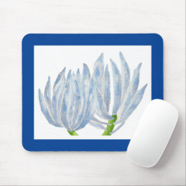 Mousepad Pentes de giz azul em um teclado do mouse