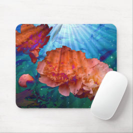 Mousepad Peônias debaixo de água