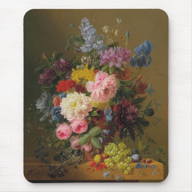 Mousepad Peônias, tulipas, Rosas e irrisórios - A. Bloomers (Frente)