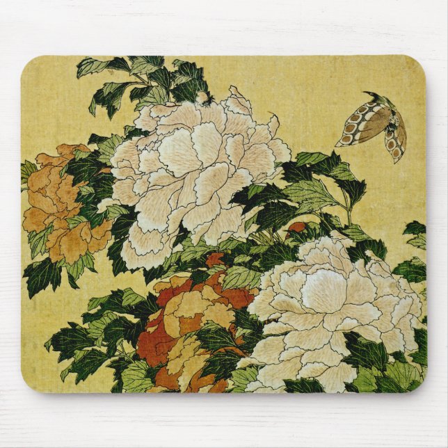 Mousepad Peonies and Butterfly (Frente)
