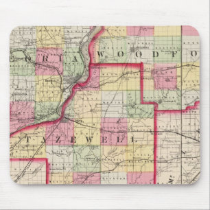 Mousepad Peoria, Woodford, condados Tazewell