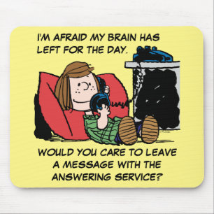 Mousepad Peppermint Patty no telefone