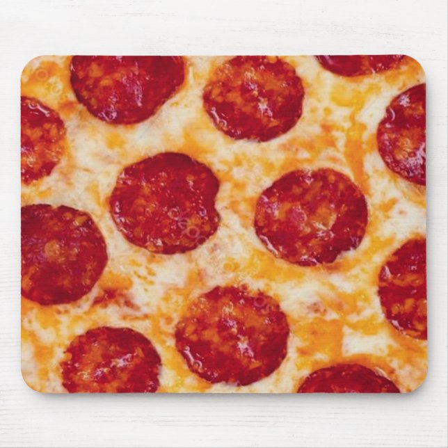 Mousepad Pepperoni Pizza Hot e Yummy! (Frente)
