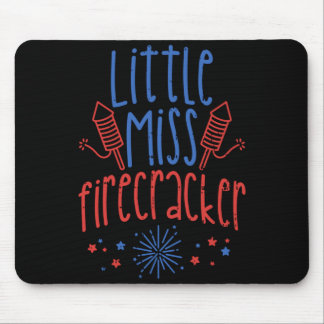 Mousepad Pequena Senhorita Fogueira Divertida 4 De Julho Ga