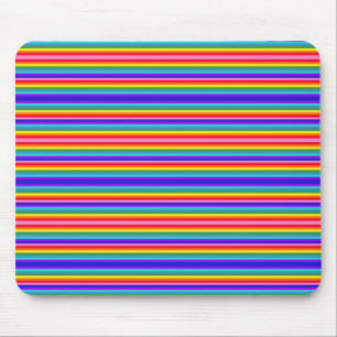 Mousepad Pequenas faixas de cores arco-íris