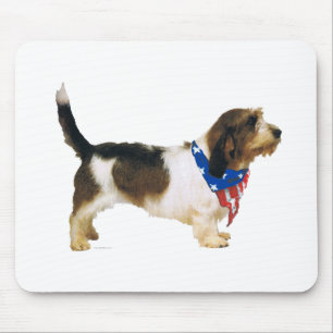 Mousepad Pequeno Basset Griffon Vendéen Patriótico