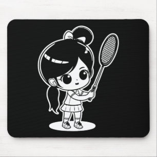 Mousepad Pequeno Cartoon Badmintonista