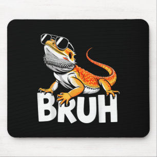 Mousepad Pequeno Dinossauro Bruh Bearded Dragão no Natal