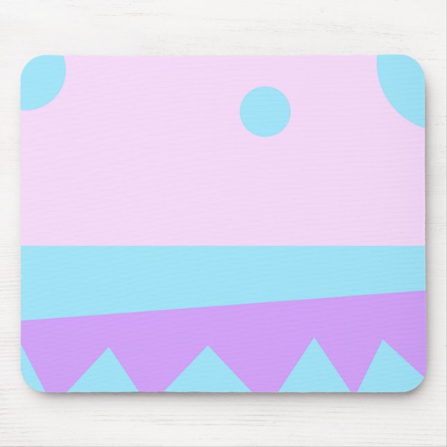Mousepad Pequeno monstro Abstrato - (Frente)