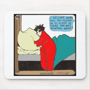 Mousepad "Pequeno Nemo" na cama