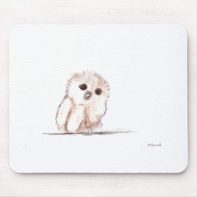 Mousepad Pequeno pássaro-coruja (Frente)