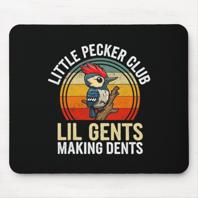 Mousepad Pequeno Pecker Club Lil Gents Fazer Dente Engraçad (Frente)