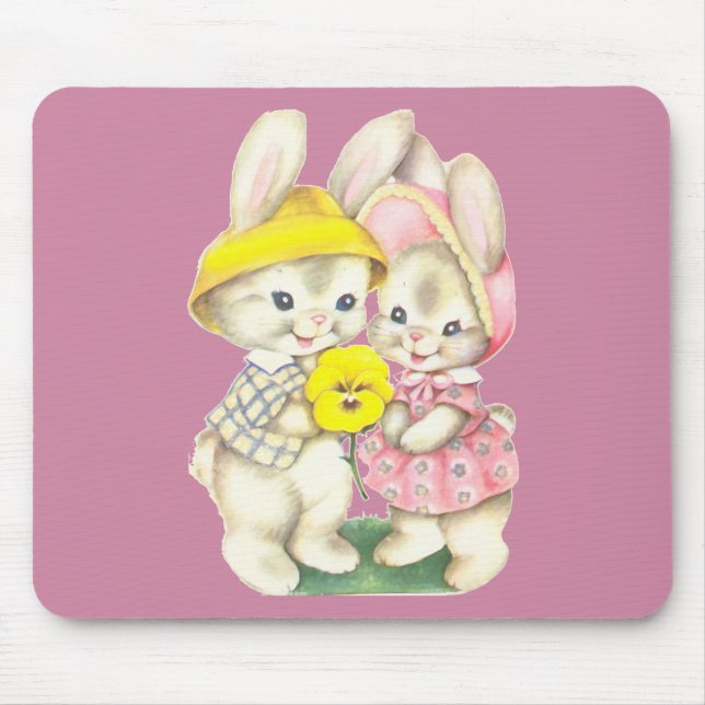 Mousepad Pequenos coelhos (Frente)