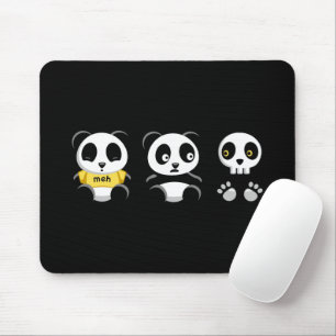 Mousepad Pequenos Pandas nas Trevas