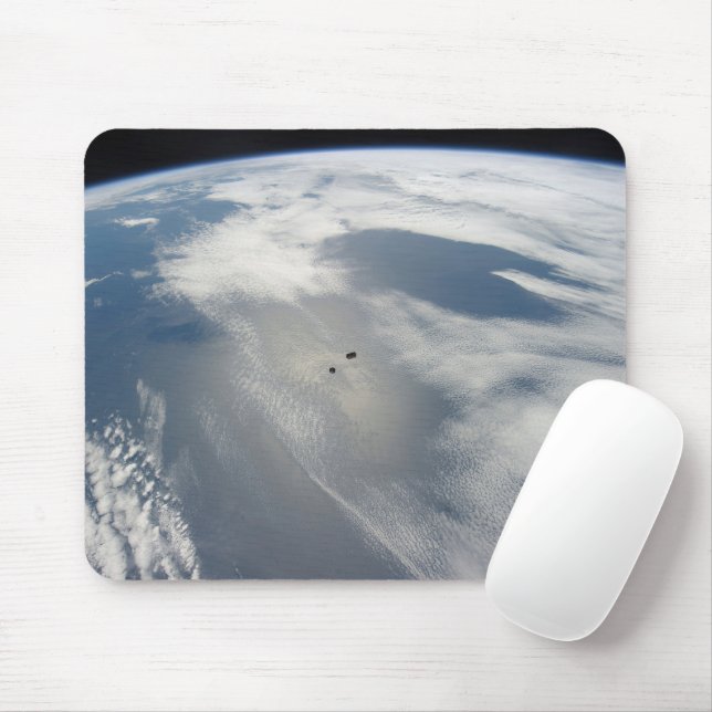Mousepad Pequenos Satélites Orbitam Acima De Uma Parte Da T (Com mouse)