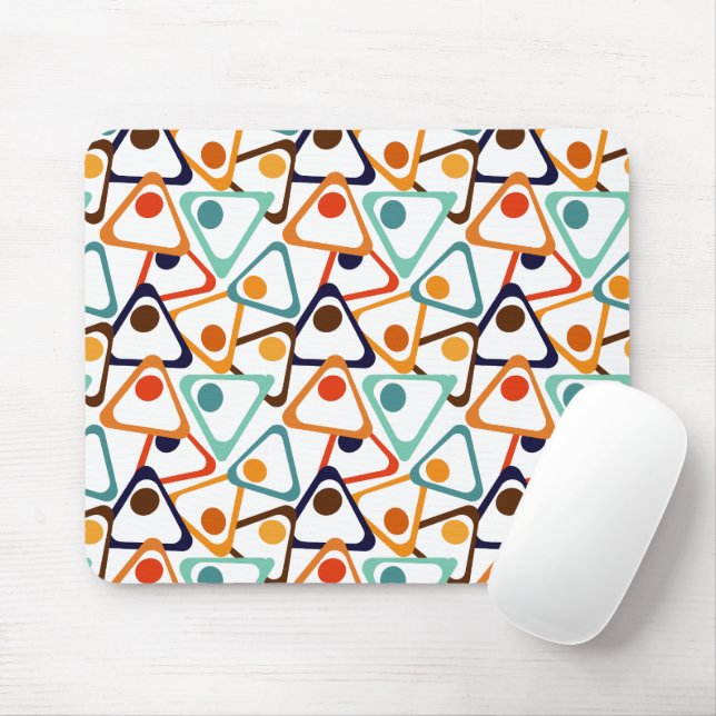 Mousepad Pequenos triângulos dos 70 anos (Com mouse)