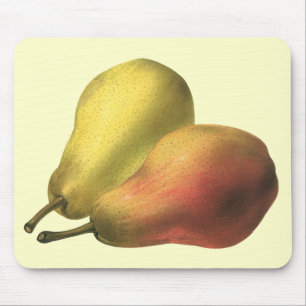 Mousepad Pêras Antigas, Alimentos Orgânicos, Fruta Madura
