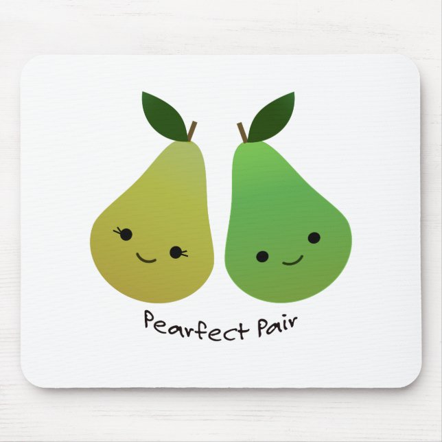 Mousepad Peras Pares Bonitas e Engraçadas (Frente)