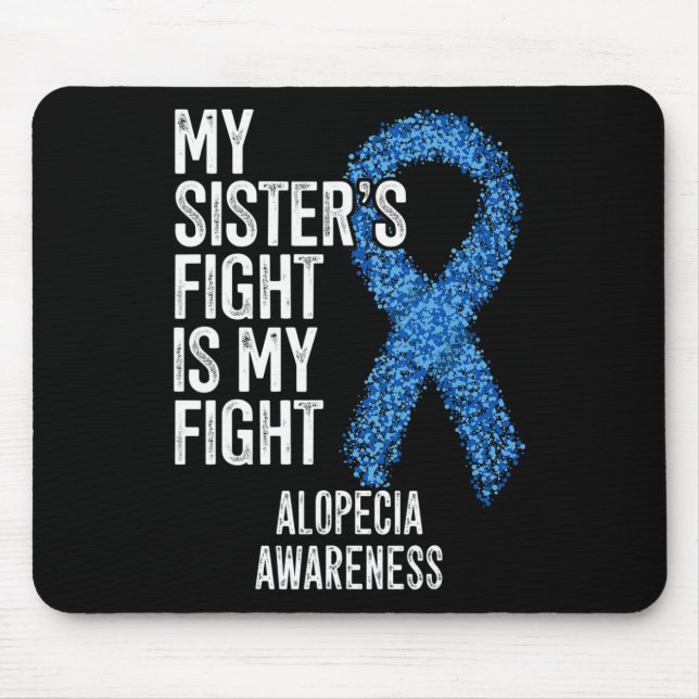 Mousepad Perda de cabelo Minha Irmã Luta É Minha Luta Contr (Frente)