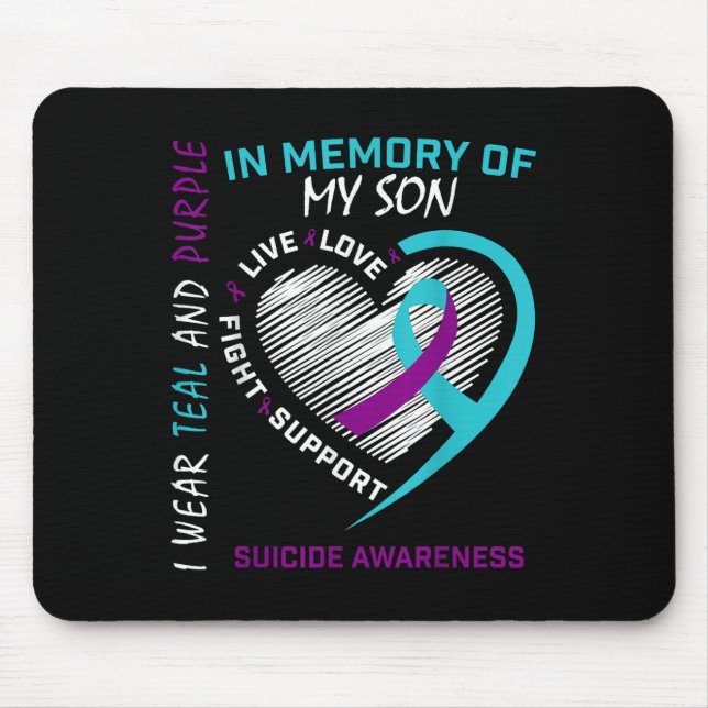 Mousepad Perda de Filho Em Memória do Meu Filho Conscientiz (Frente)