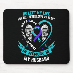 Mousepad Perda Masculina Em Memória Da Consciência Do Suicí