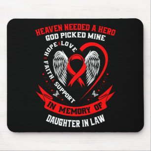 Mousepad Perda Vermelha da Filha Política Conscientização s