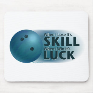 Mousepad Perder Skill Ganha Boliche Azul