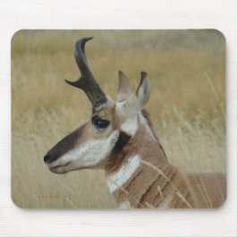 Mousepad Perfil da cabeça do antílope de A4 Pronghorn