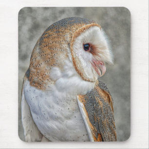 Mousepad Perfil da coruja de celeiro