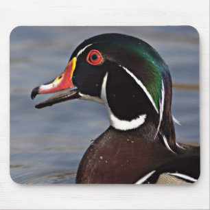 Mousepad Perfil do pato de madeira