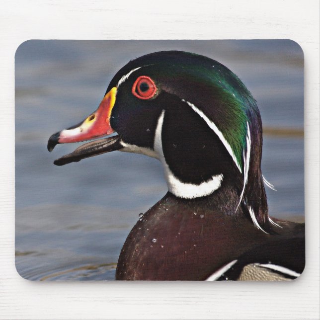 Mousepad Perfil do pato de madeira (Frente)