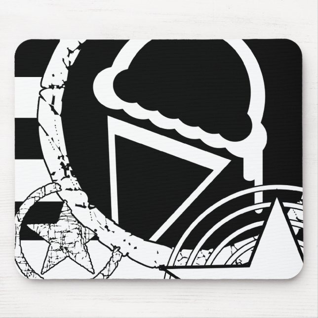 Mousepad perfuração de sorvete punk (Frente)