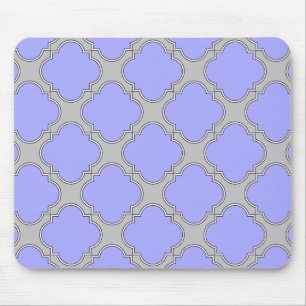 Mousepad Perfurador quatrefoil e cinza