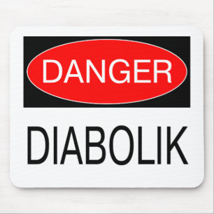 Mousepad Perigo - Diabolik Camiseta Divertida Caneca Chapéu