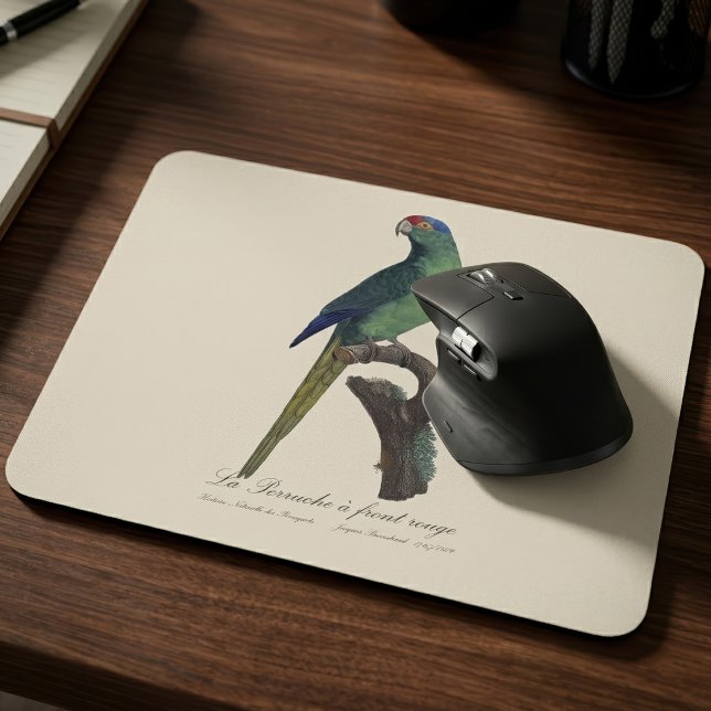 Mousepad Periquito-fronte-laranja, Eupsittula Canicularis (Orange-Fronted Parakeet, Eupsittula Canicularis. Mouse Pad)