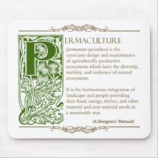 Mousepad Permaculture - um verde & um Brown da definição