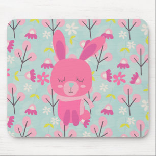 Mousepad Pernalas e Flores Rosa