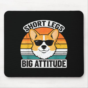Mousepad Pernas Curtas Grande Atitude Corgi Engraçado Mãe P