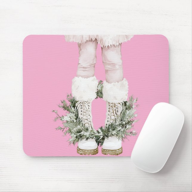 Mousepad Pernas de Raiz Rosa (Com mouse)