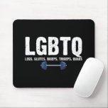 Mousepad Pernas LGBTQ Glutes Biceps Triceps Quads Lover de<br><div class="desc">Pernas LGBTQ Glutes Biceps Triceps Quads Lover de Gym</div>