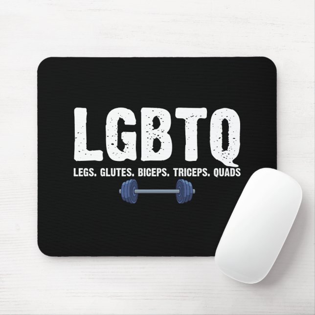 Mousepad Pernas LGBTQ Glutes Biceps Triceps Quads Lover de  (Com mouse)